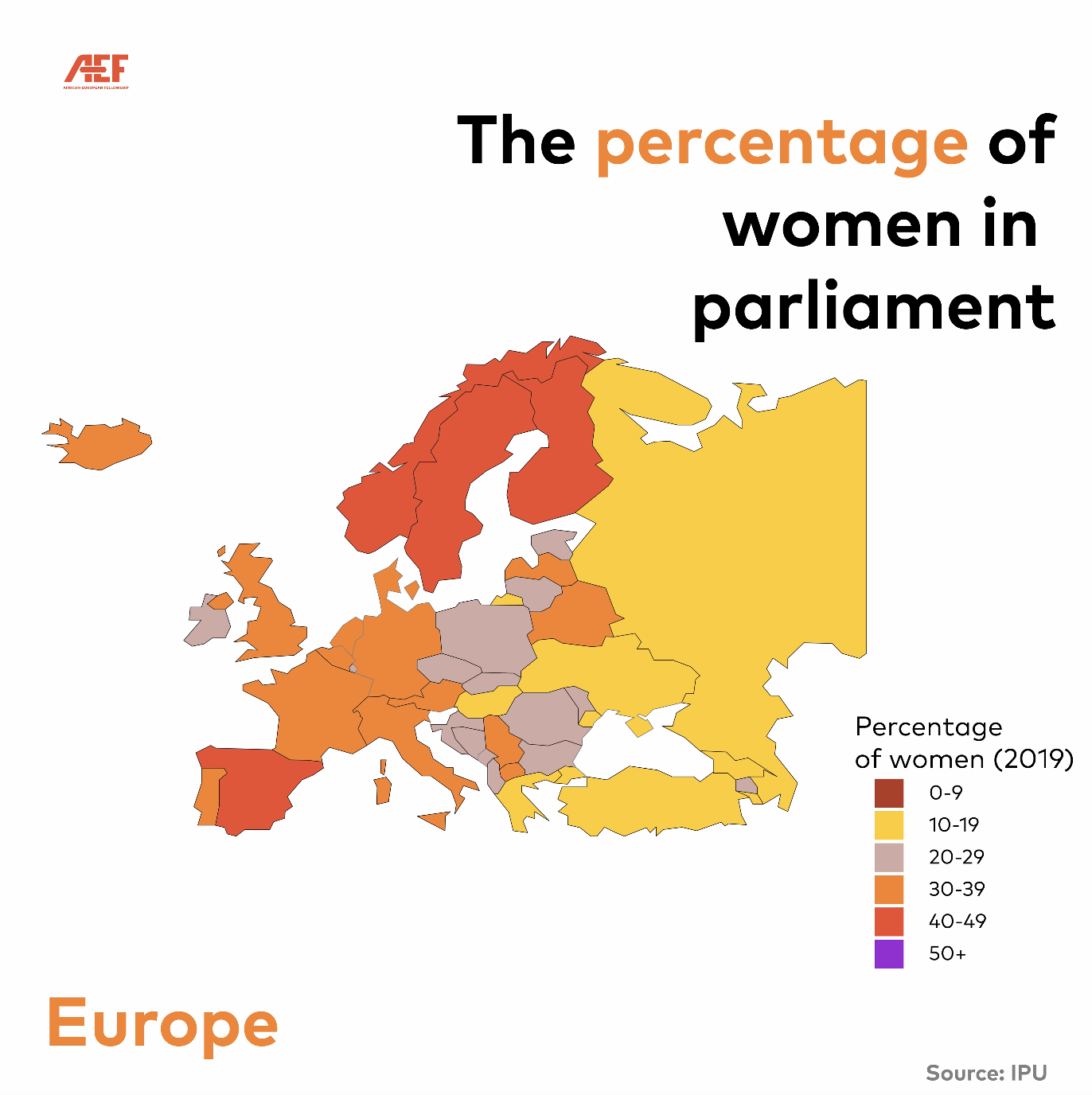 The Percentage Of Women In Parliament - AEF